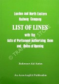 Book cover of List of Lines by London and North Eastern Railway Company